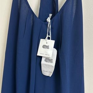 NWT Blue Chiffon Top